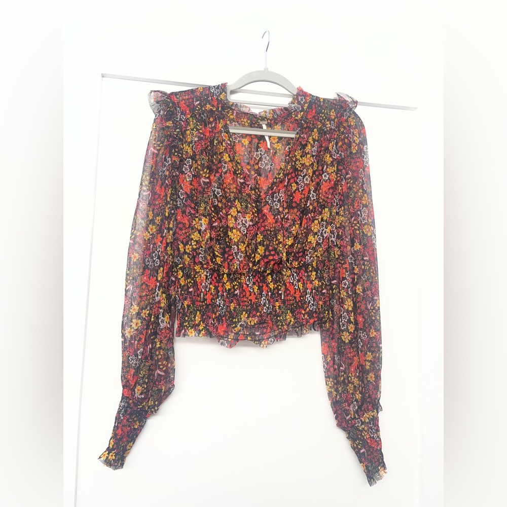 Free People floral blouse